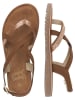Vingino Skórzane sandały "Coco" w kolorze brązowym