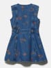 Sisley Sukienka dżinsowa w kolorze granatowym