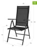 Lifa Living 2er-Set: Gartenstuhl in Schwarz - (B)66 x (H)107 x (T)55 cm