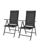 Lifa Living 2-delige set: tuinstoelen zwart - (B)66 x (H)107 x (D)55 cm