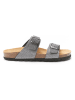Mandel Slippers zilverkleurig