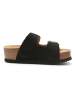 Mandel Skórzane klapki w kolorze czarnym