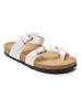 Mandel Teenslippers wit