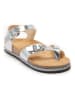 Mandel Sandalen zilverkleurig
