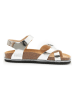 Mandel Sandalen zilverkleurig