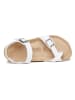 Mandel Sandalen in Weiß