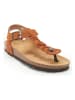 Mandel Skórzane sandały w kolorze jasnobrązowym