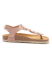 Mandel Skórzane sandały w kolorze jasnoróżowym