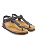 Mandel Leren sandalen zwart