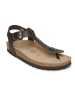 Mandel Skórzane sandały w kolorze brązowym
