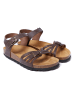 Mandel Leren sandalen bruin