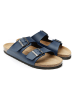 Mandel Slippers donkerblauw