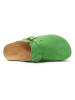 Mandel Skórzane chodaki w kolorze zielonym