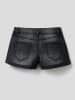 Benetton Jeans-Shorts in Schwarz