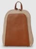 I MEDICI FIRENZE Skórzany plecak w kolorze jasnobrązowo-beżowym - 24 x 31 x 12 cm