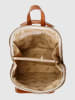 I MEDICI FIRENZE Skórzany plecak w kolorze jasnobrązowo-beżowym - 24 x 31 x 12 cm