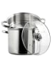 COOK CONCEPT Edelstahl-Dampftopf mit Deckel in Silber - Ø25,5 cm