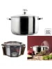 COOK CONCEPT Edelstahl-Kochtopf mit Deckel in Silber - Ø29,4 cm