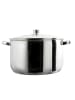 COOK CONCEPT Edelstahl-Kochtopf mit Deckel in Silber - Ø29,4 cm