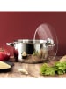 COOK CONCEPT Roestvrijstalen kookpan met deksel zilverkleurig - Ø 26 cm