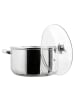 COOK CONCEPT Roestvrijstalen kookpan met deksel zilverkleurig - Ø 26 cm