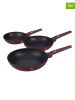 Berlinger Haus 3-delige set: braadpannen "Leonardo Collection" rood