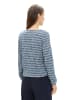 Tom Tailor Blouse blauw/wit