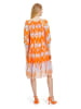 CARTOON Sukienka w kolorze pomarańczowo-kremowym