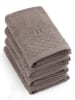 maison héritage PARIS 4er-Set: Gästehandtücher in Braun