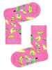 Happy Socks Skarpety "Banana bird" w kolorze różowym ze wzorem