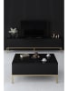 Evila Couchtisch "Lord" in Schwarz/ Gold - (B)90 x (H)40 x (T)60 cm