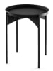 Evila Beistelltisch in Schwarz - (H)57 x Ø 44 cm