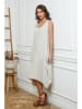 Joséfine Leinen-Kleid in Beige
