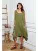 Joséfine Leinen-Kleid in Khaki