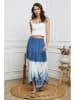 Fleur de Lin Linnen rok blauw/wit
