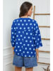 Fleur de Lin Leinen-Bluse  in Blau