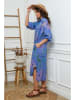 Joséfine Leinen-Kleid in Blau