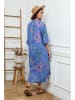 Joséfine Leinen-Kleid in Blau