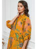 Joséfine Leinen-Kleid in Orange