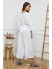 Joséfine Leinen-Jumpsuit "Besorla" in Weiß