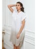Joséfine Linnen jurk wit/beige