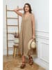 Joséfine Leinen-Kleid in Beige