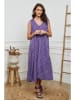 Fleur de Lin Leinen-Kleid in Lila
