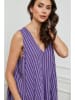 Fleur de Lin Leinen-Kleid in Lila