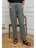 Fleur de Lin Leinen-Hose "Ferria" in Khaki