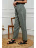 Fleur de Lin Leinen-Hose "Ferria" in Khaki