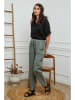 Fleur de Lin Leinen-Hose "Ferria" in Khaki