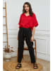 Fleur de Lin Leinen-Hose "Ferria" in Schwarz