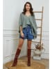 Joséfine Linnen blouse kaki