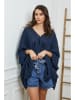 Fleur de Lin Leinen-Bluse  in Dunkelblau